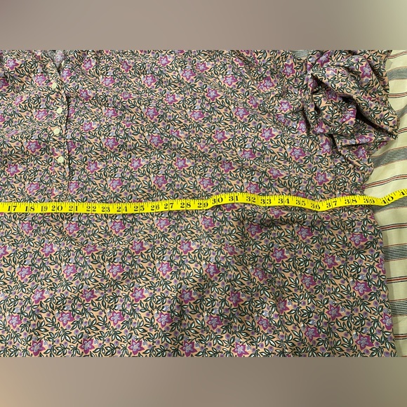 Universal Thread (4X) long sleeve peach/pink floral shirt - Picture 5 of 5